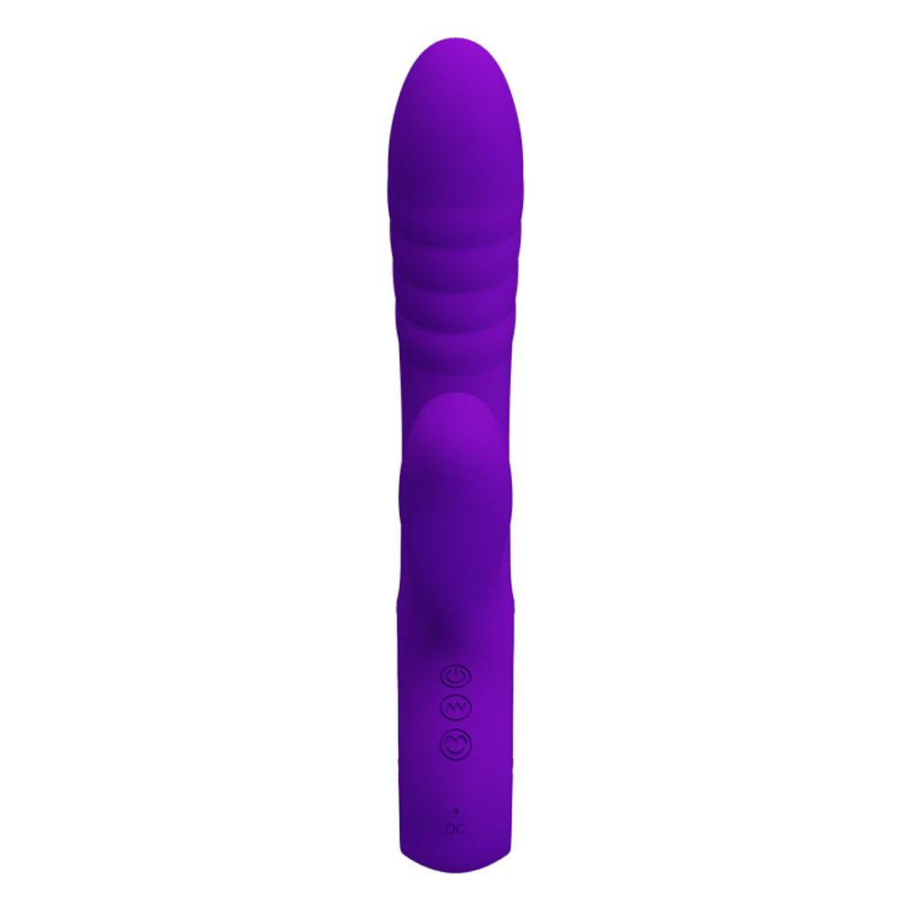 Pretty Love Jersey Sucking and Vibrating Rabbit - Purple