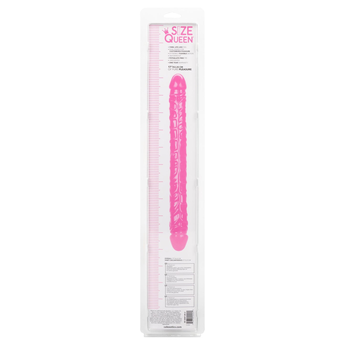 Size Queen 17 inch/43.25 Cm - Pink