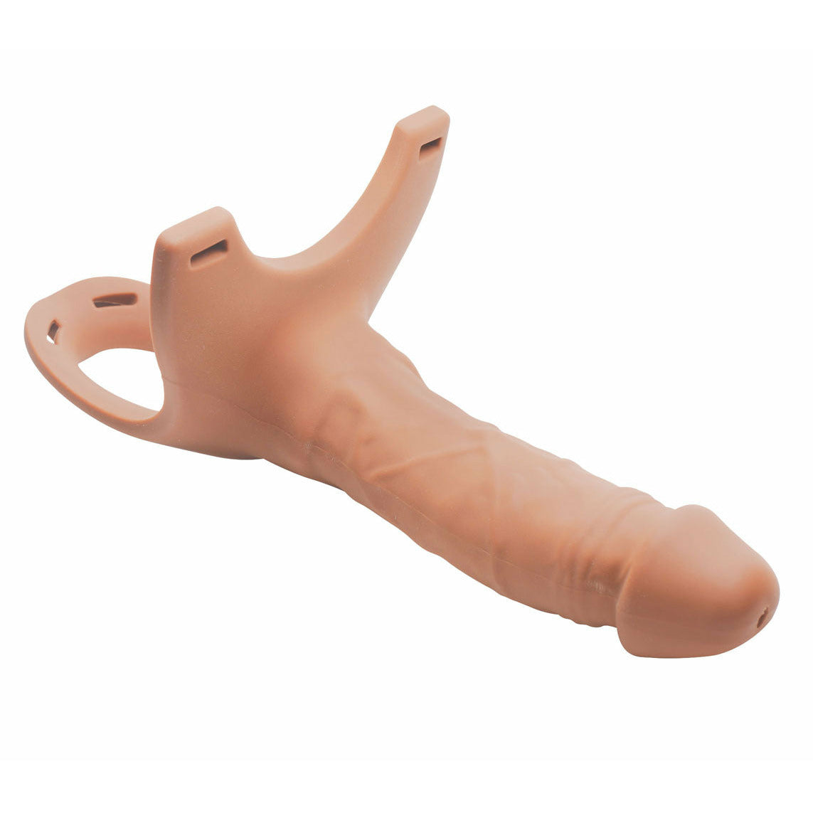 Hollow Silicone Dildo Strap-on - Flesh