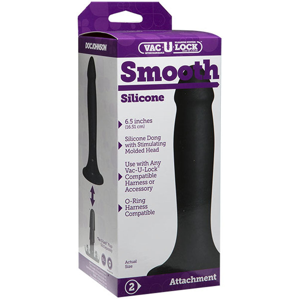 Vac-U-Lock - Smooth - Silicone - Black DJ1015-46-BX