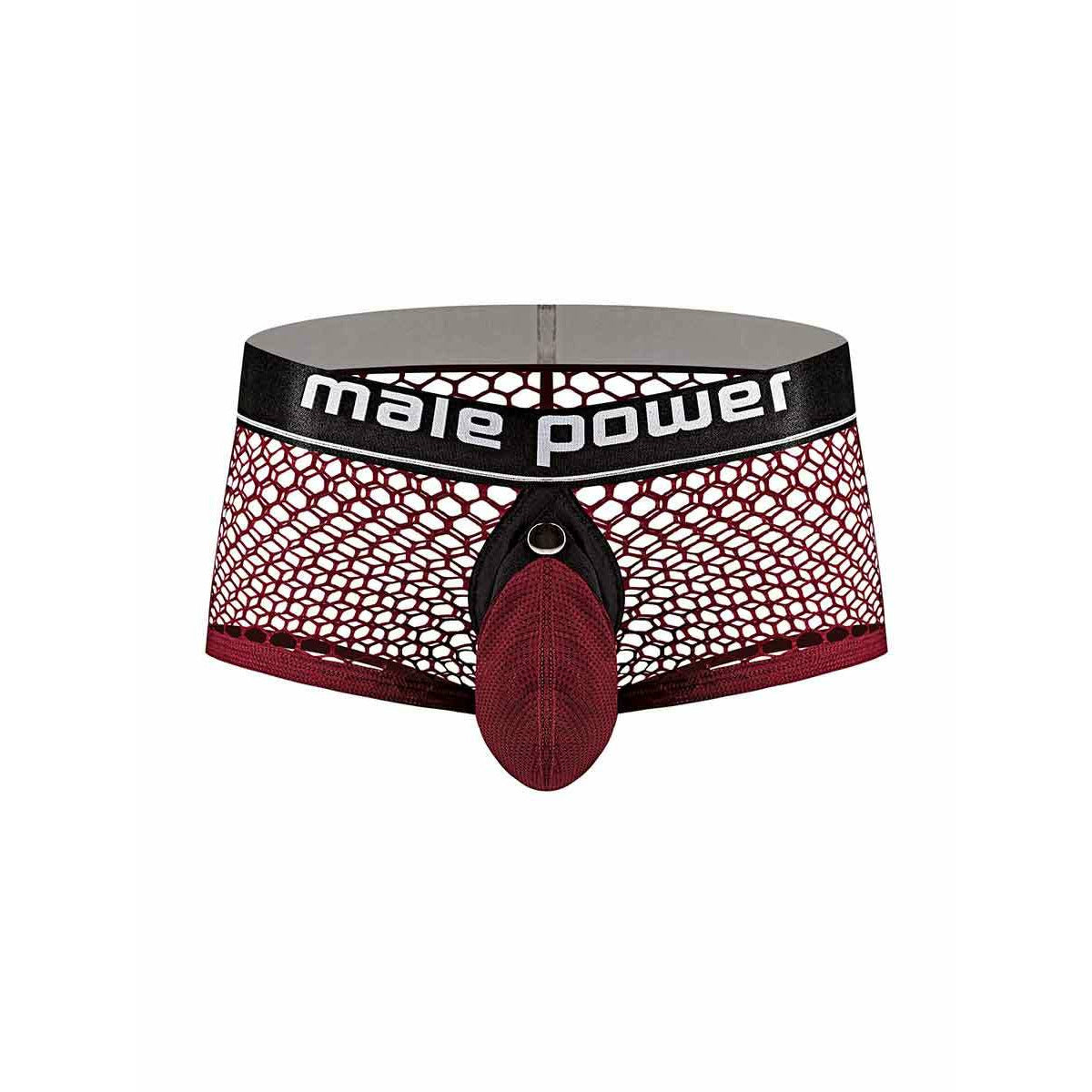 Cock Pit Net Mini Cock Ring Short - Extra Large - Burgundy