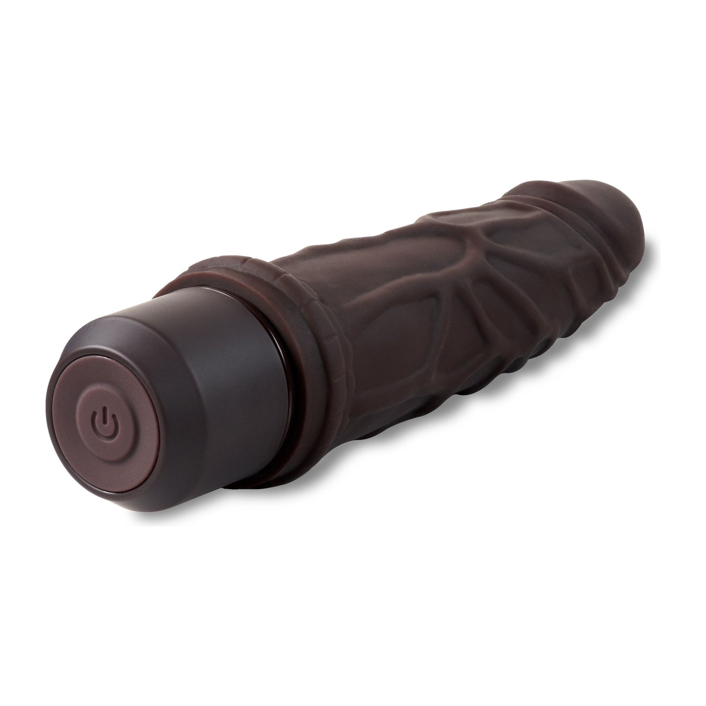 Dr. Skin Silicone - Dr. Robert - 7 Inch Vibrating  Dildo - Brown