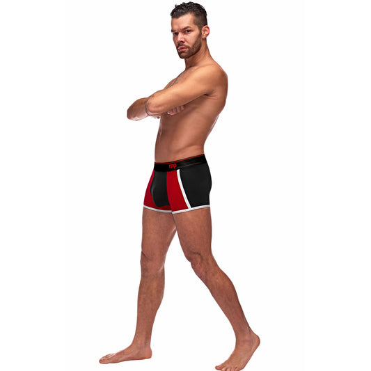 Retro Sport Panel Short - Medium - Black/ Red MP-155265BRMD