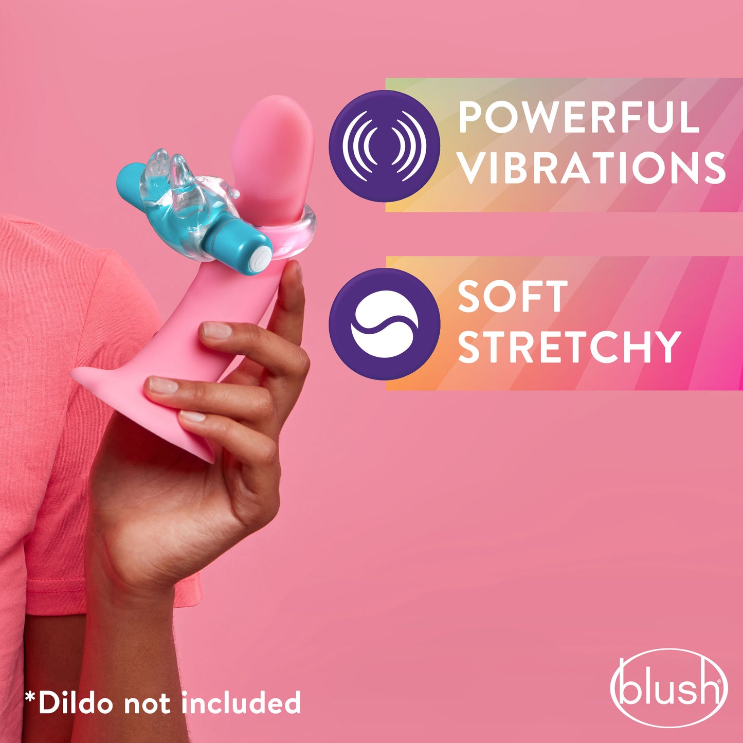 Play with Me Bull Vibrating C-Ring in Blue