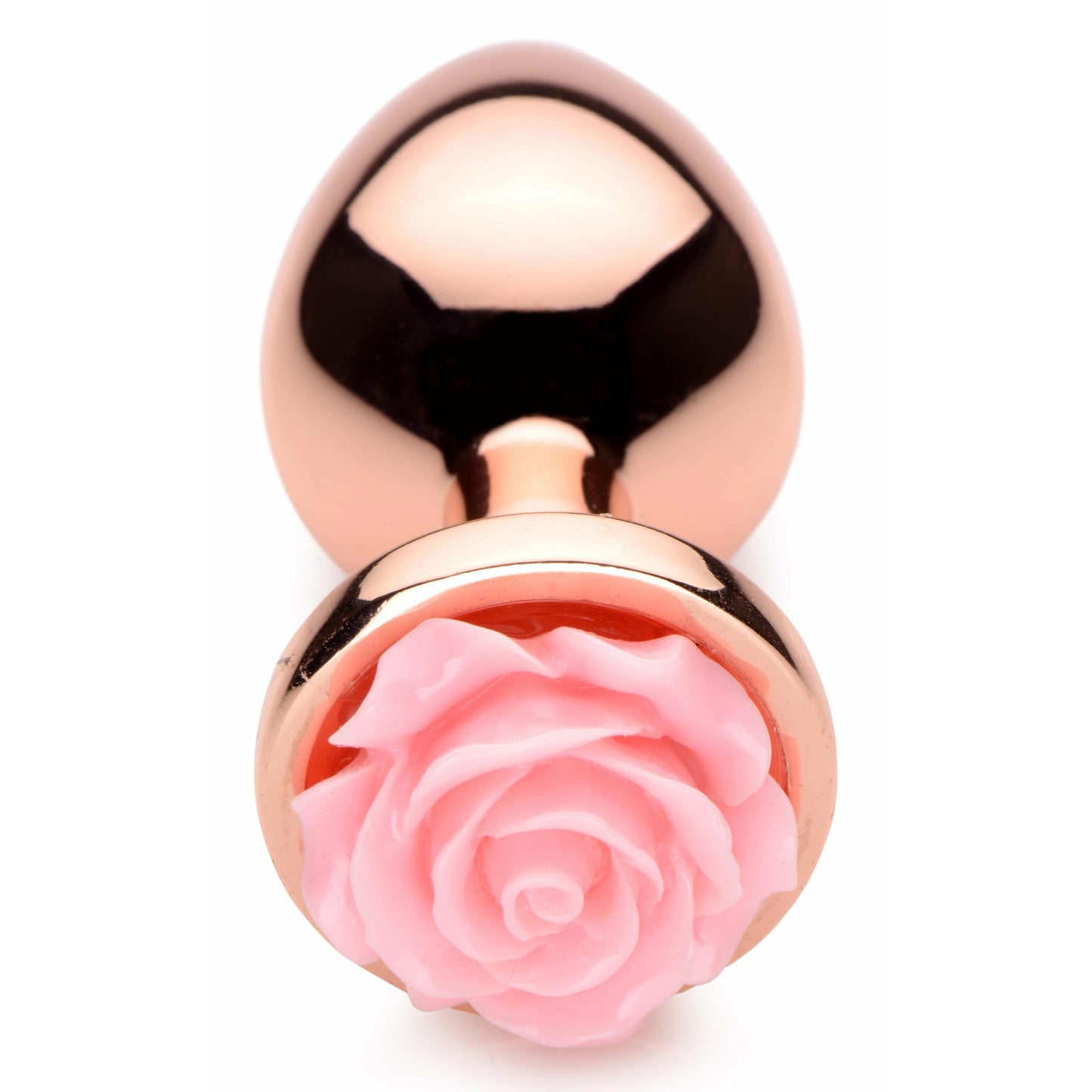 Pink Rose Gold Anal Plug - Medium