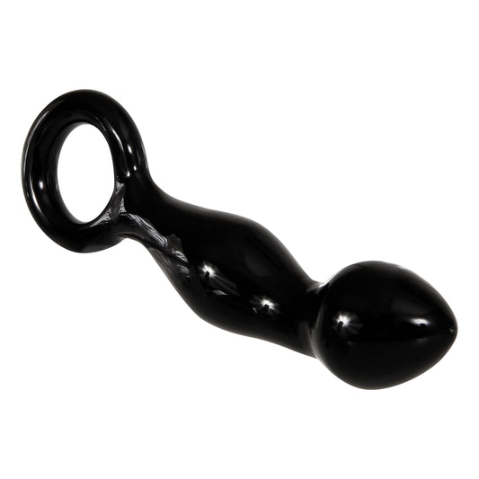 Adam's Glass Prostate Massager - Black