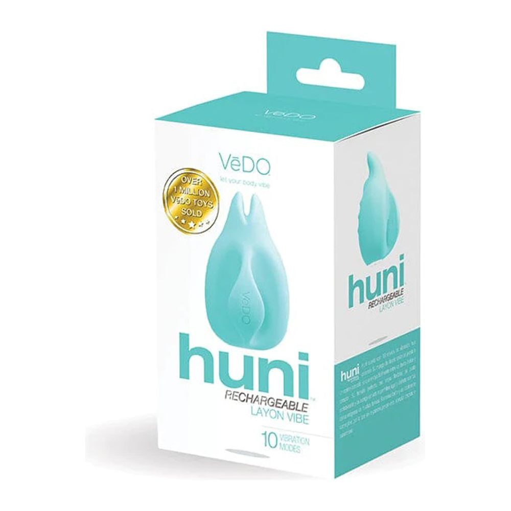 Huni Rechargeable Finger Vibe - Tease Me Turquoise