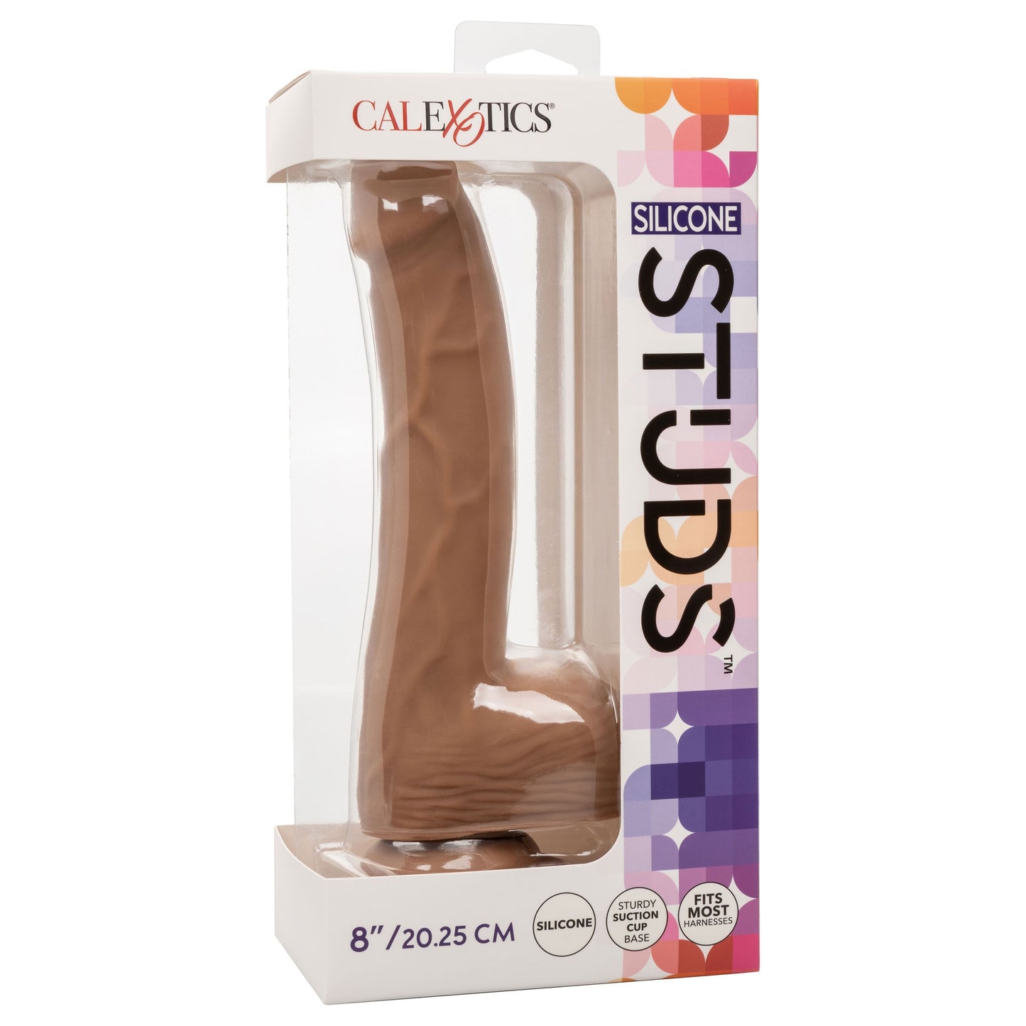 Silicone Studs 8 Inch - Brown