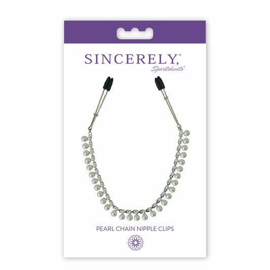 Sincerely Pearl Chain Nipple Clips