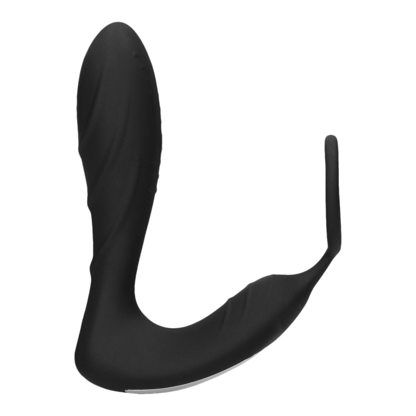 E-Stimulation and Vibration Butt Plug With Cock Ring and Wireless Remote Control - Black