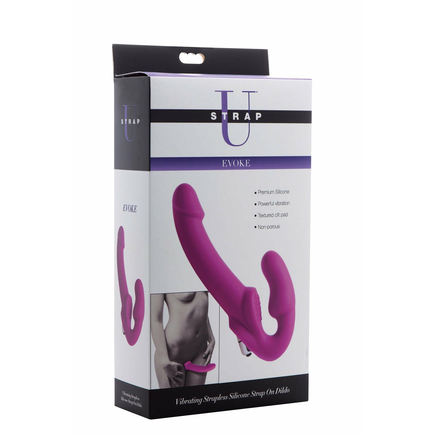 Evoke Vibrating Strapless Silicone Strap-on Dildo