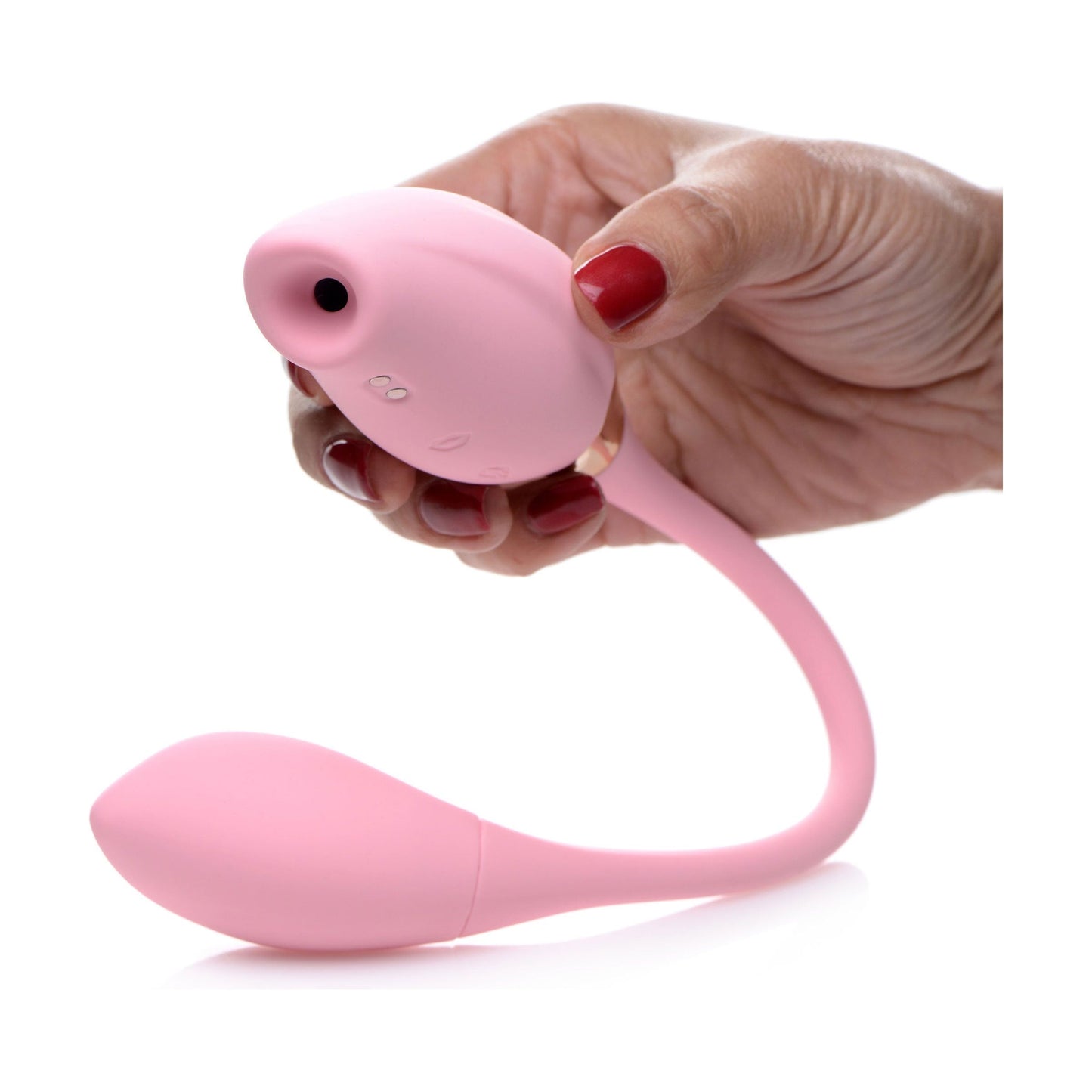 Shegasm 8x Tandem Plus Silicone Suction Clit Stimulator and Egg