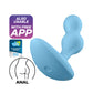 Deep Diver Plug Vibrator - Light Blue