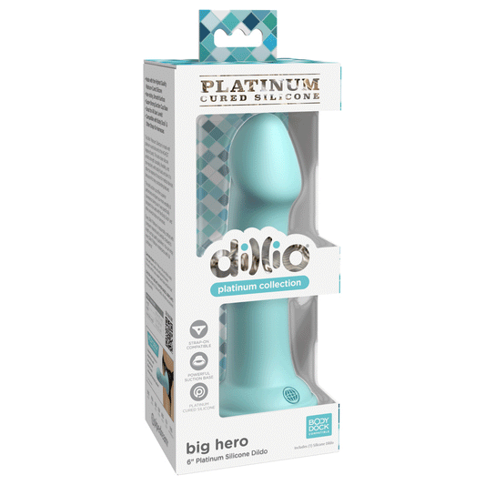 Dillio Platinum - Big Hero 6 Inch Dildo - Teal
