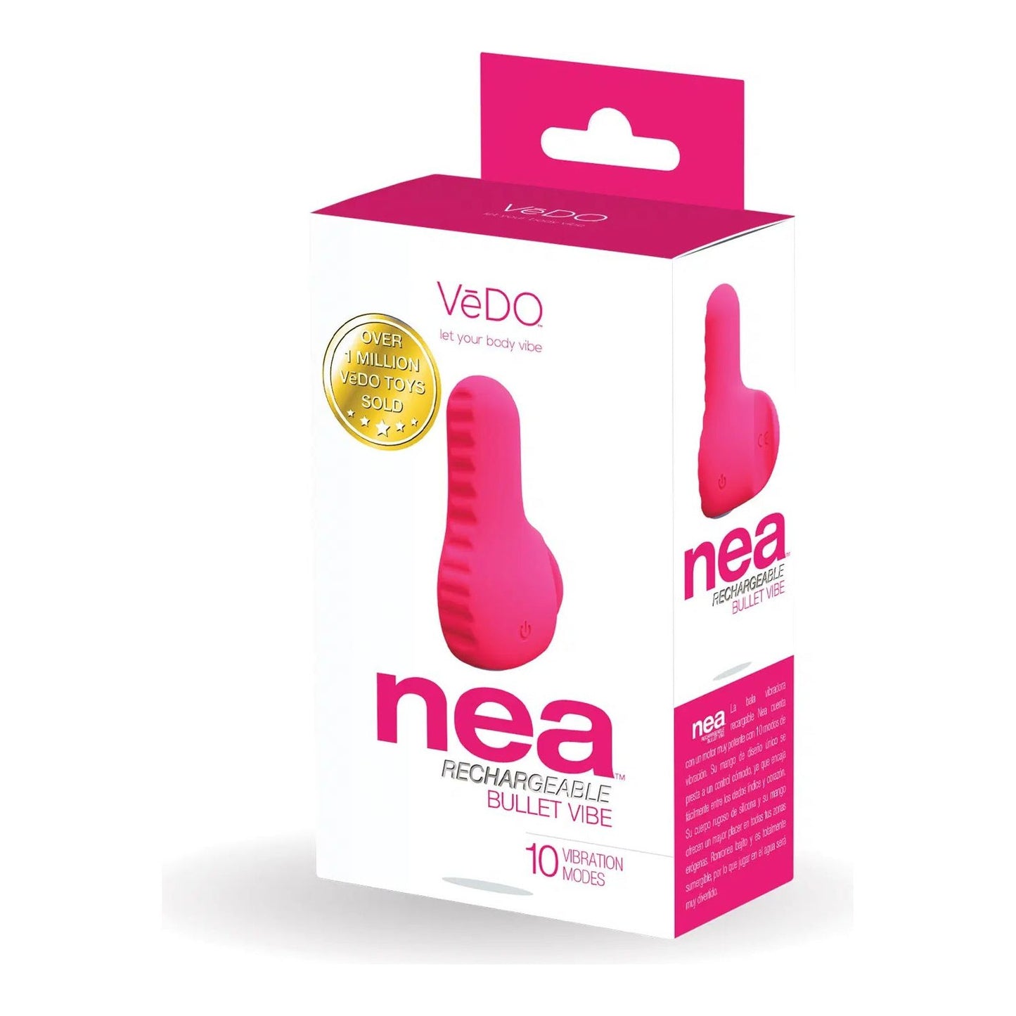 Nea Rechargeable Finger Vibe - Foxy Pink