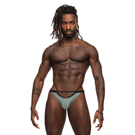 Magnificence Micro v-Thong - X-Large - Jade MP-455276JAXL