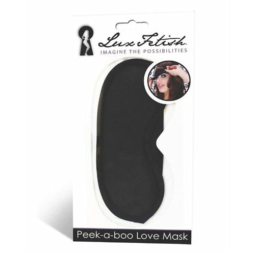 Peek-a-Boo Love Mask - Black EL-LF-6010