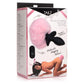Waggerz Moving and Vibrating Bunny Tail Anal Plug  - Pink