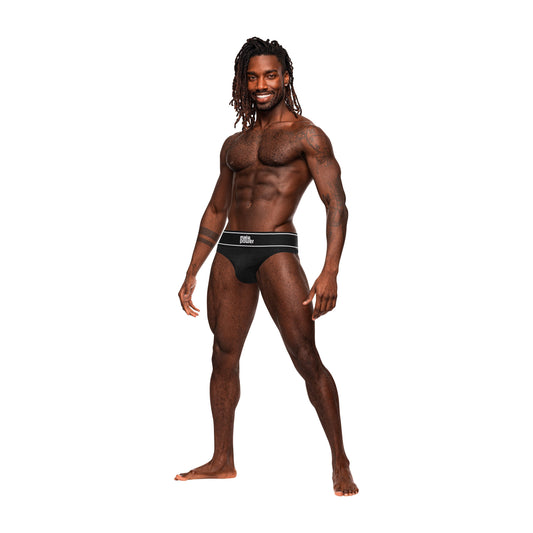 Modal Rib Bong Thong - Small - Black MP-442275BKSM