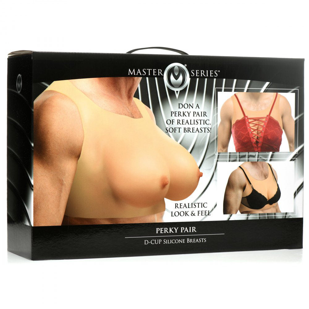 Master Series - Perky Pair D-Cup Silicone Breasts