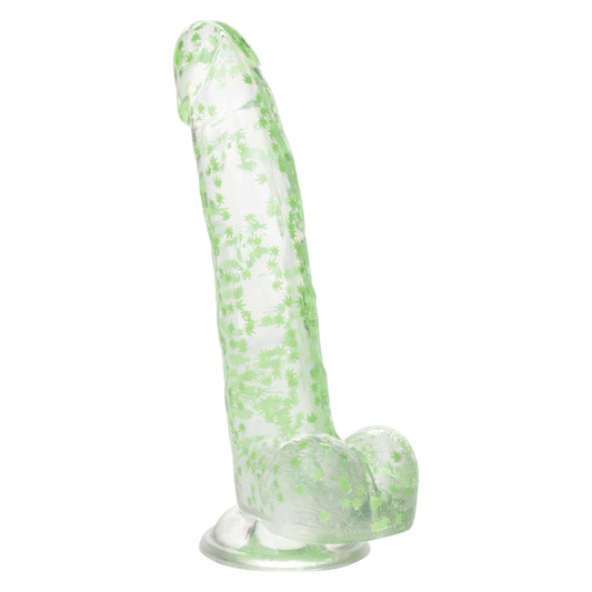 Naughty Bits I Leaf Dick Glow-in-the-Dark Weed  Leaf Dildo - Glow in the Dark SE4410643