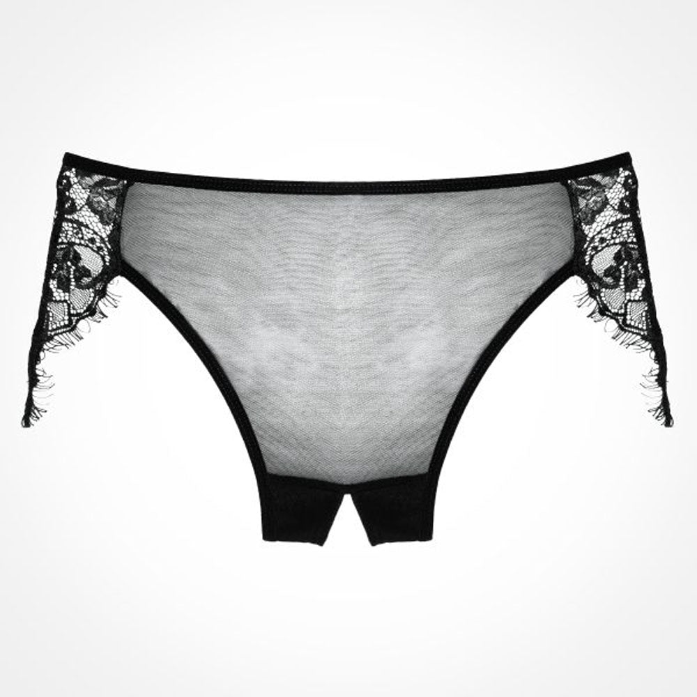 Adore Lavish & Lace Panty - One Size - Black