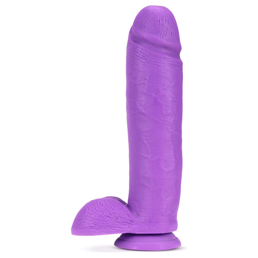 Neo - 10 Inch Dual Density Dildo - Neon Purple BL-34531