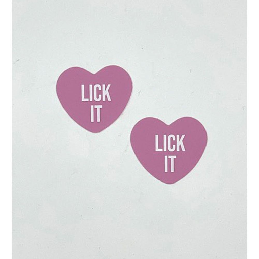 Lick It Light Pink Candy Heart Pasties NN-LIK-CAH-LPI