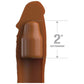 Fantasy X-Tensions Elite 8 Inch Sleeve With 2 Inch Plug - Tan