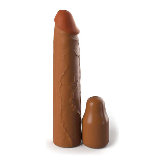 Fantasy X-Tensions Elite 8 Inch Sleeve With 2 Inch Plug - Tan PD4152-22