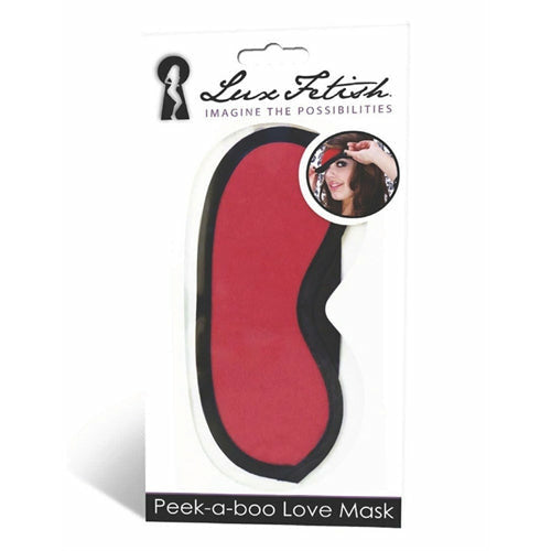 Peek-a-Boo Love Mask - Red EL-LF-6012