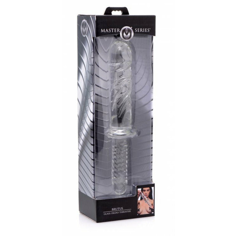 Brutus Glass Dildo Thruster - Clear