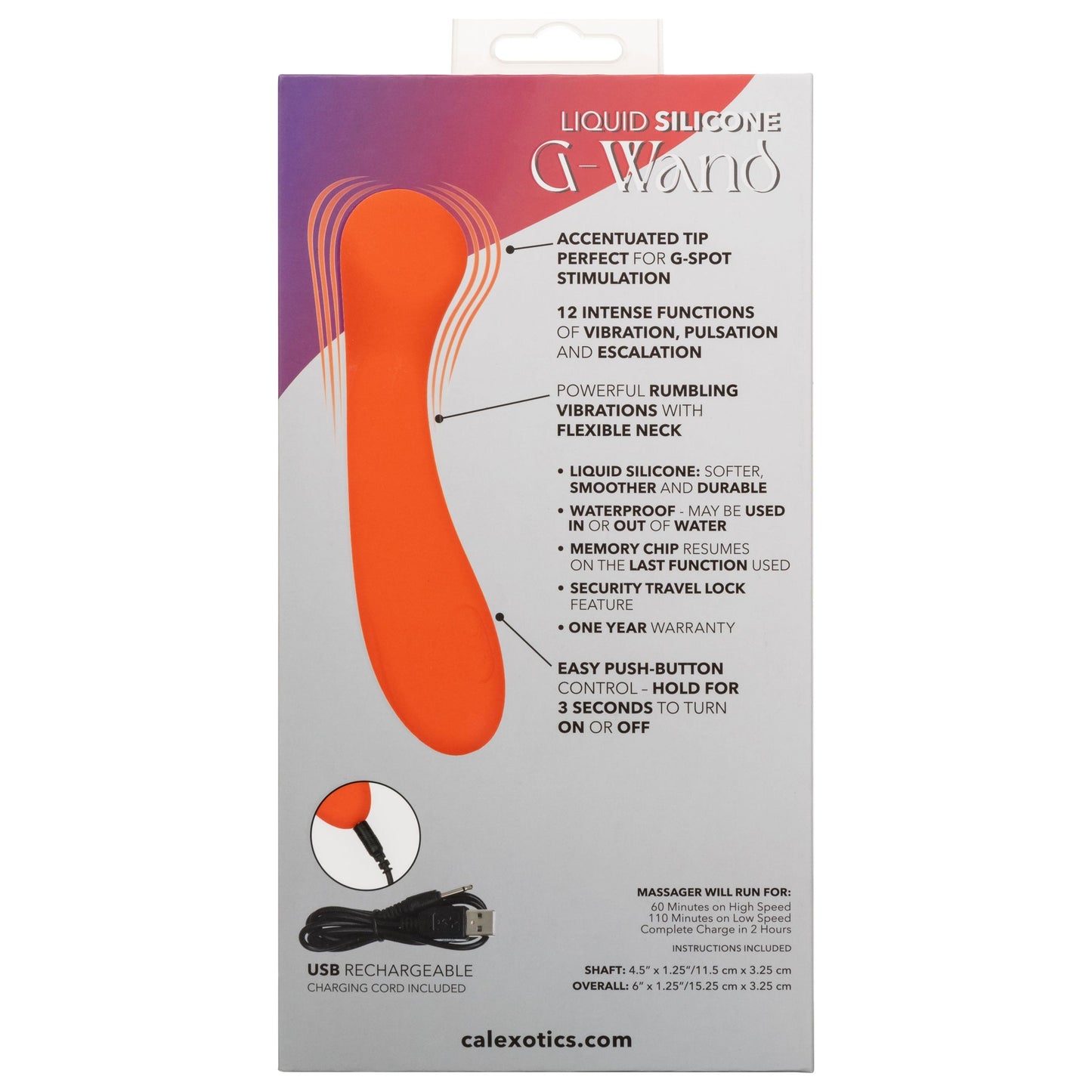 Stella Liquid Silicone G-Wand - Orange