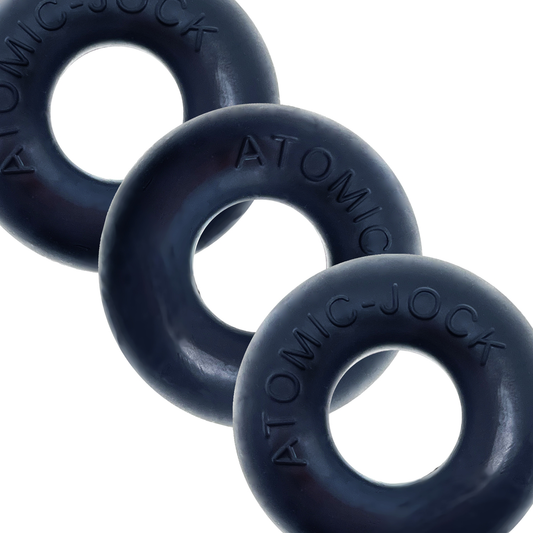 Ringer Cockring 3 Pack - Small - Night Black
