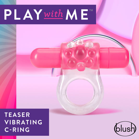 Play with Me Teaser Vibrating C-Ring in Pink