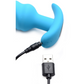 21x Silicone Swirl Plug With Remote - Blue