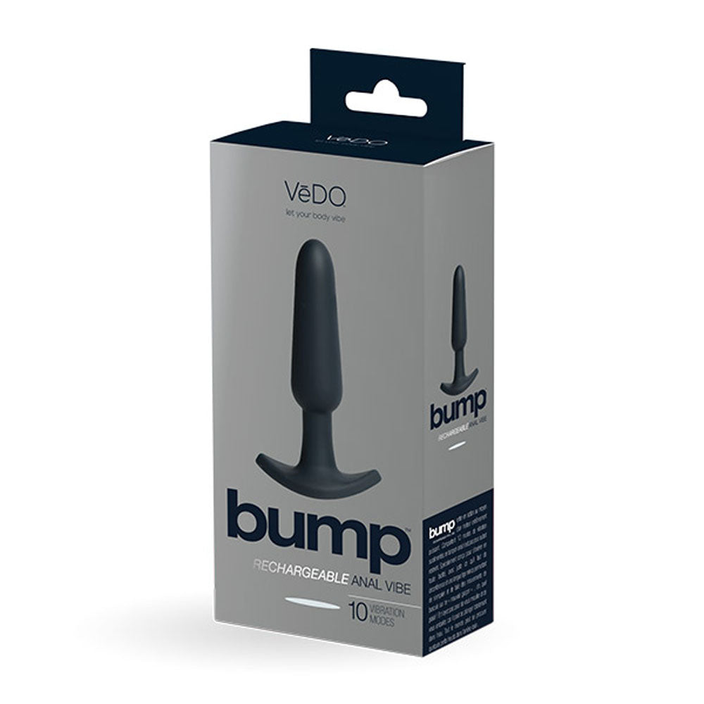 Bump Rechargeable Anal Vibe - Black VI-P1508