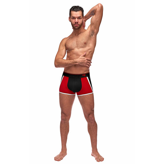 Retro Sport Panel Short - Medium - Black/ Red