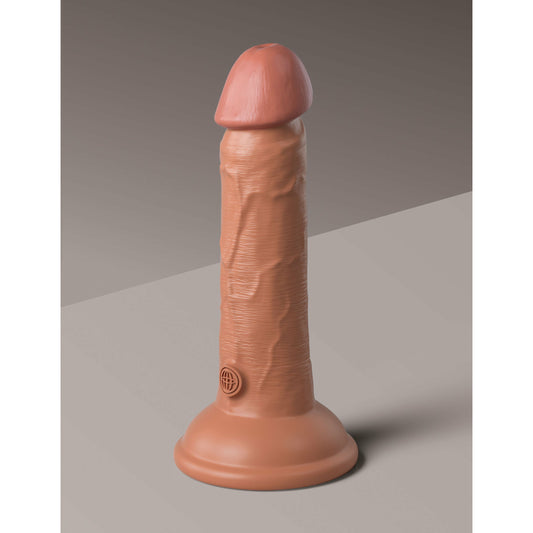 King Cock Elite 6 Inch Silicone Dual Density Cock  - Tan