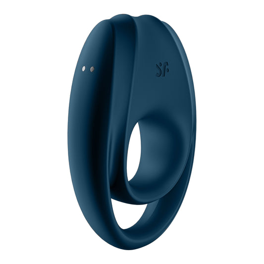 Incredible Duo Ring Vibrator - Dark Blue