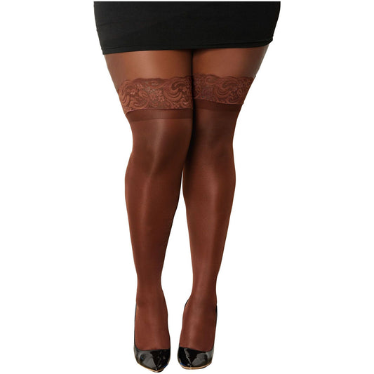 Lace Top Thigh High - Queen Size - Espresso DG-0005ESPQ