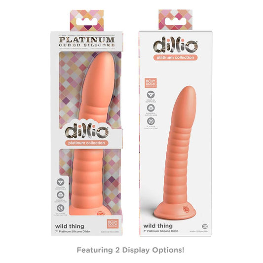 Dillio Platinum - Wild Thing 7 Inch Dildo - Peach