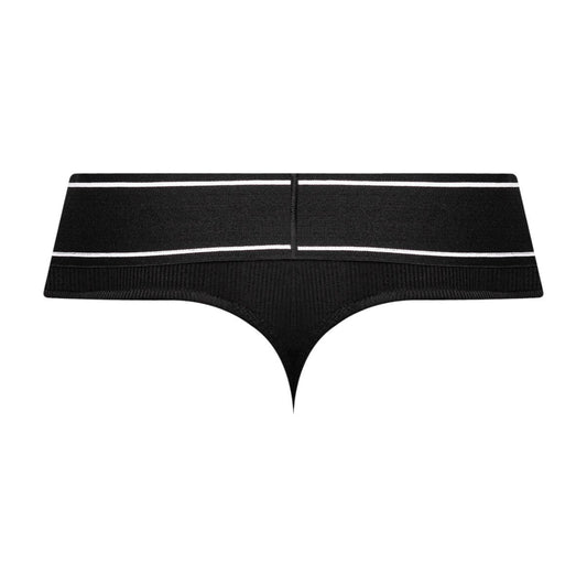Modal Rib Bong Thong - Small - Black