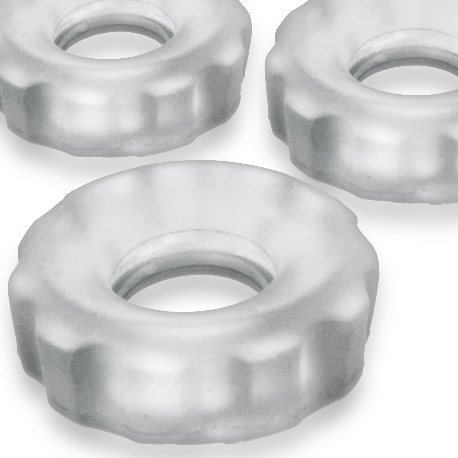 Super Huj - 3-Pack Cockrings - Clear Ice HUJ-137-CLRICE