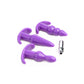 4 Pc Vibrating Anal Plug Set - Purple