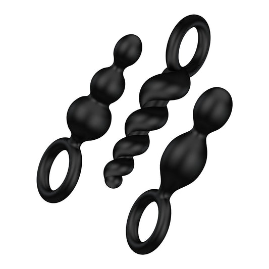 Satisfyer Booty Call Set of 3 - Black SAT-PLUGSBLK