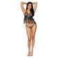 Babydoll and Panty Set - One Size - Nocturnal Blue DG-12703NBLUOS