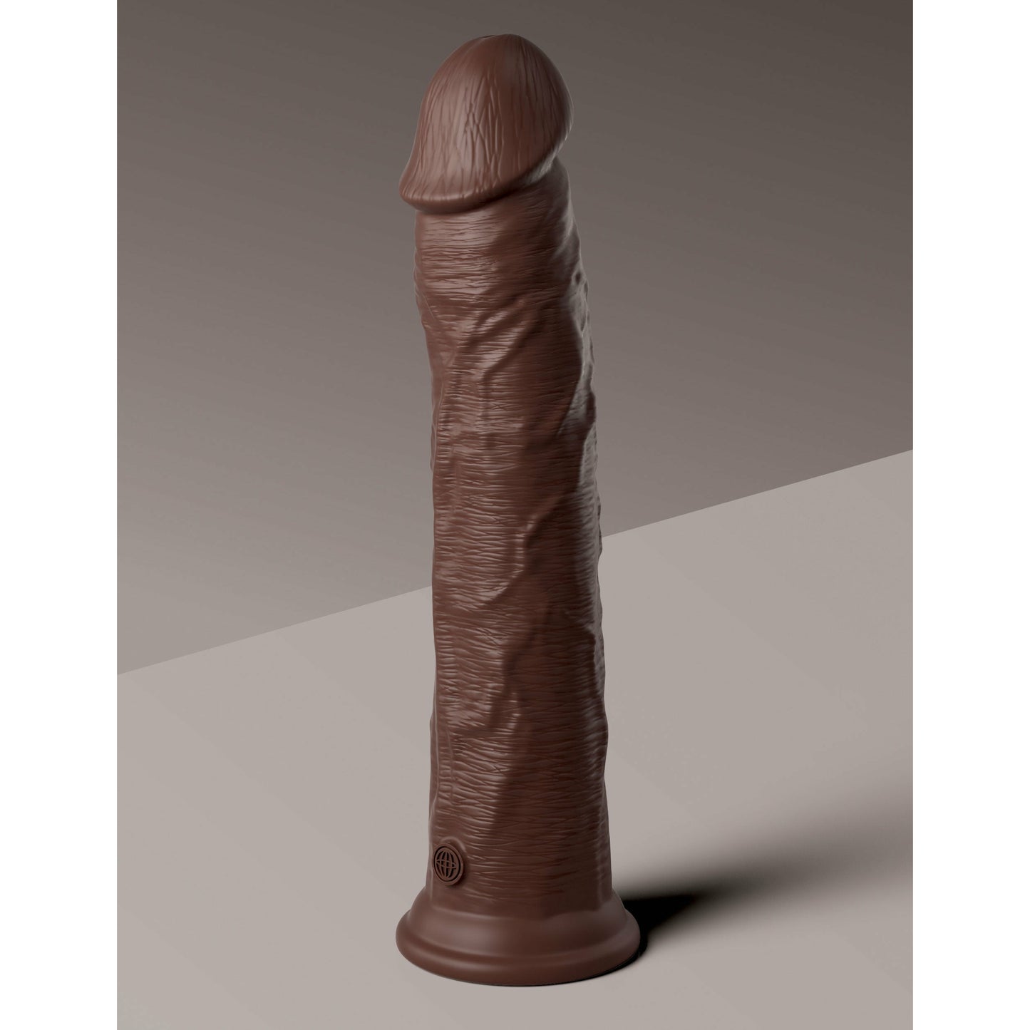 King Cock Elite 11 Inch Silicone Dual Density Cock - Brown