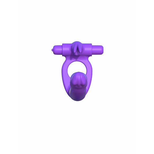 Fantasy C-Ringz Silicone Double Penetrator Rabbit - Purple