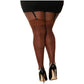 Seam Back Thigh High - Queen Size - Espresso